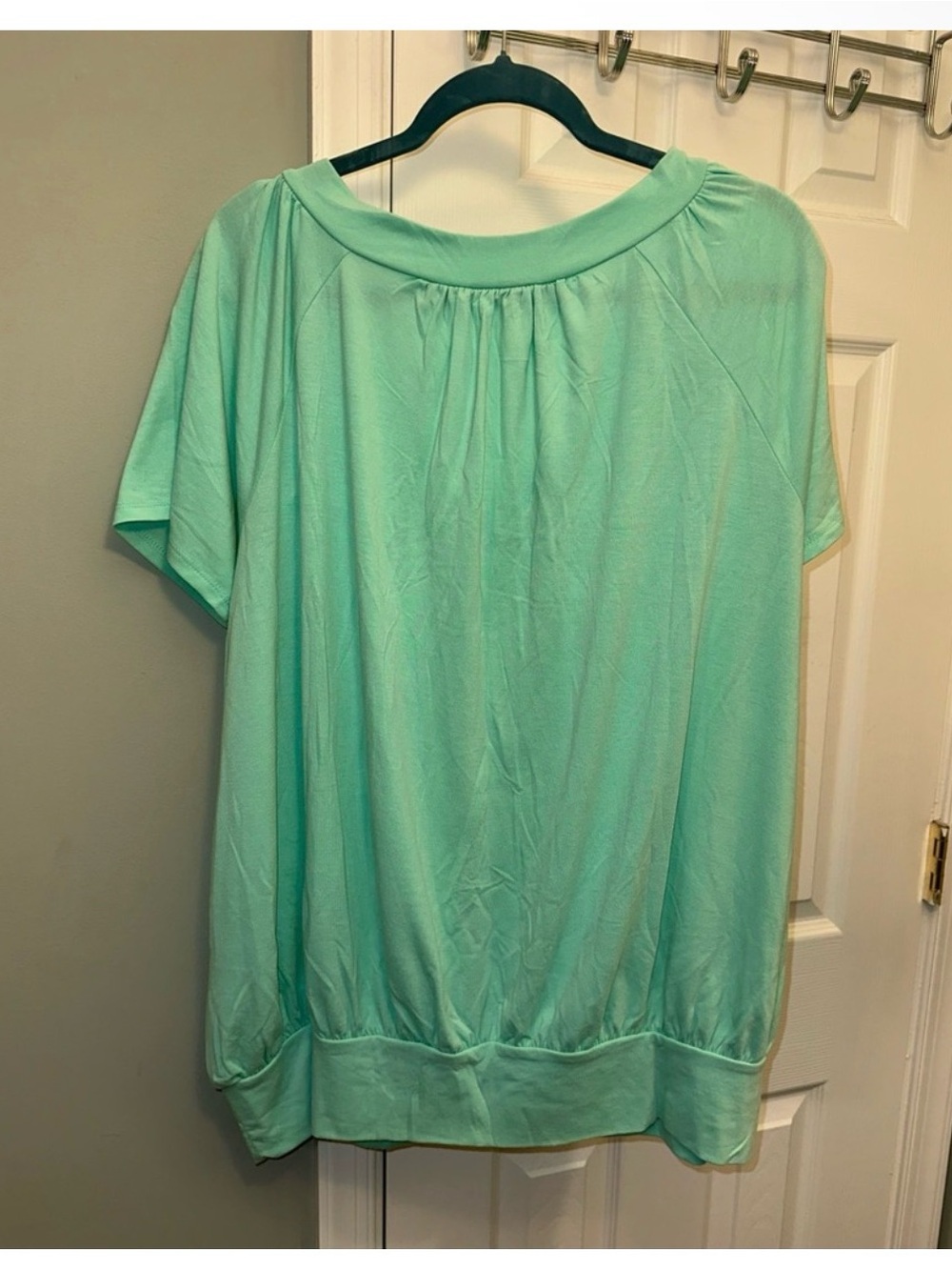 💚🧡NWOT 2 Pack of Zenana Buttery-soft Short‎ Sleeve Scoop Neck Tops, 2X - Picture 11 of 11